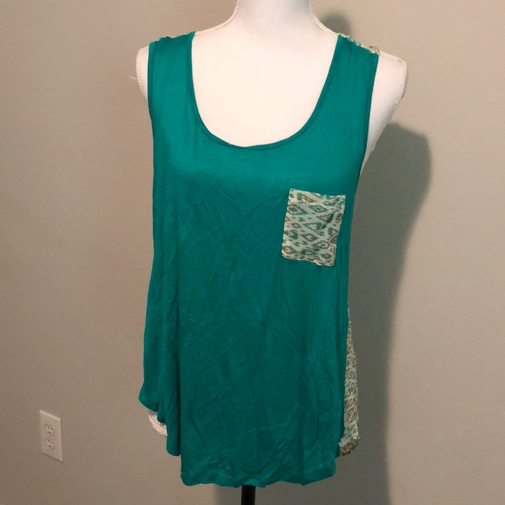 Light weight teal tank top